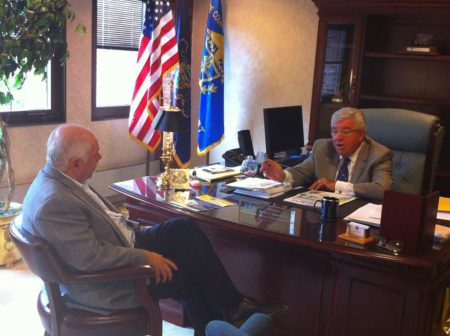 Paul Kotrotsios with Mario Civera, Chairman of Delaware County Council