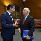 Minister of Greek Parliament Harry Theocharis and Senator Ben Cardin