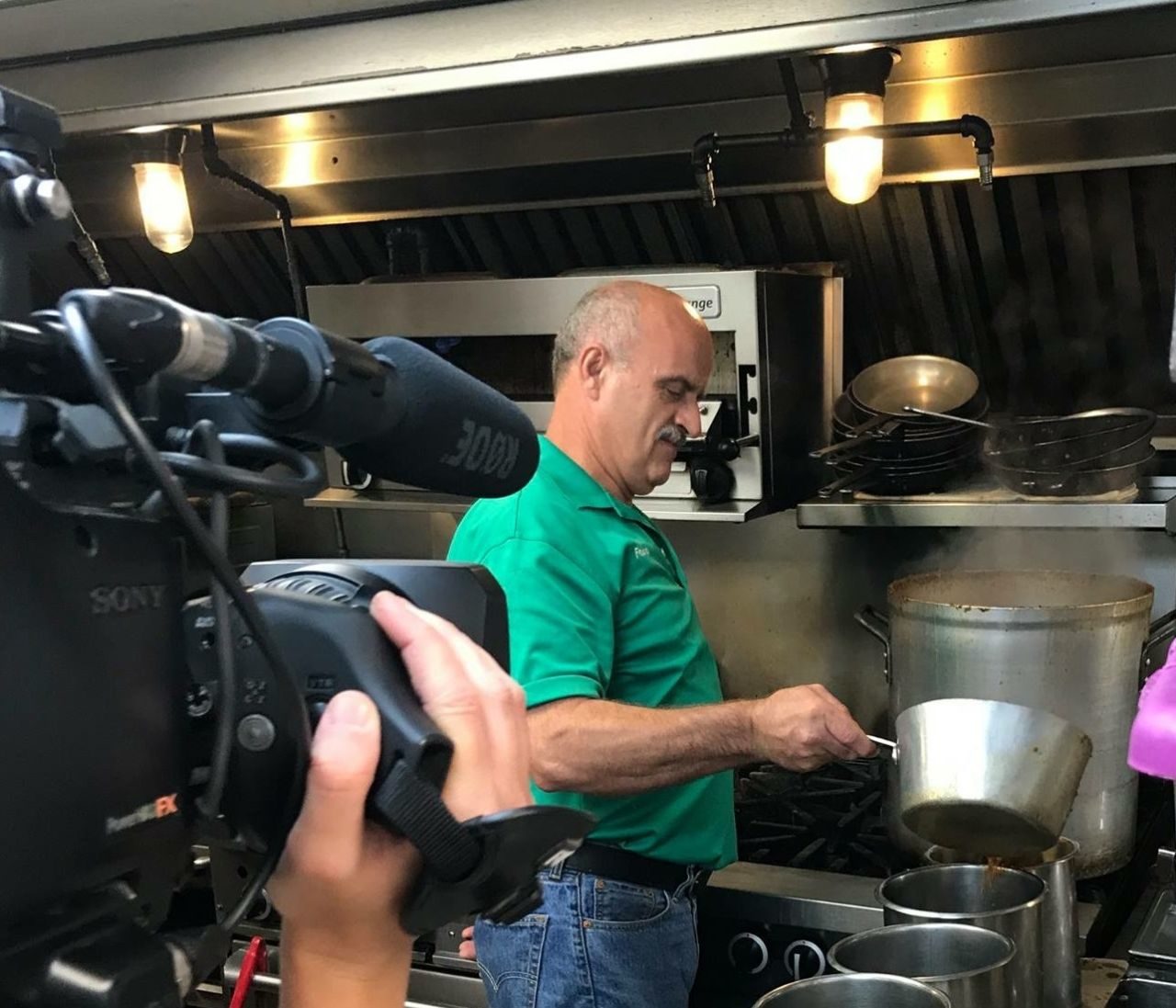 Watch Chef Fotis Petropoulos of Harry’s the Neighborhood Place Cook Up a Storm