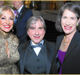 Eleni Bousis with Dr. Leonidas Platanias and Illinois First Lady Diana Rauner at Hippocratic Cancer Research Foundation Gala.