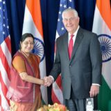Secretary of State Rex Tillerson meeting with Indian Minister of External Affairs