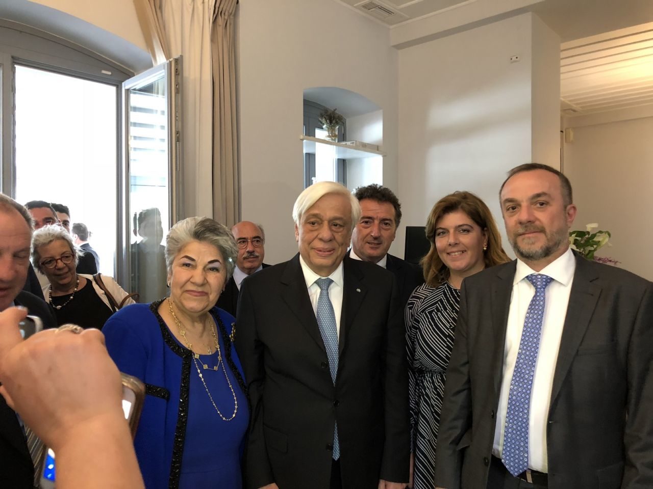 American Educator’s Representative with President Pavlopoulos in Andros Greece