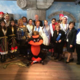 Members of Parade Committee with Evzones, Ladies of the Regions of Greece and the Oriole Bird