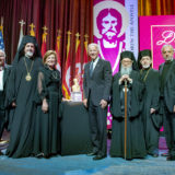 Father Alex and Presbytera Xanthi Karloutsos receive the Athenagoras Human Rights Award