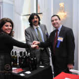 Aphrodite Kotrotsios visiting the Oinos Wines booth at the Hermes Expo