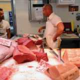 Fresh tuna at Mercado Central