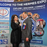 Hermes Expo 2018 Aphrodite Kotrotsios and Greg Nerantzis from Merrill Lynch