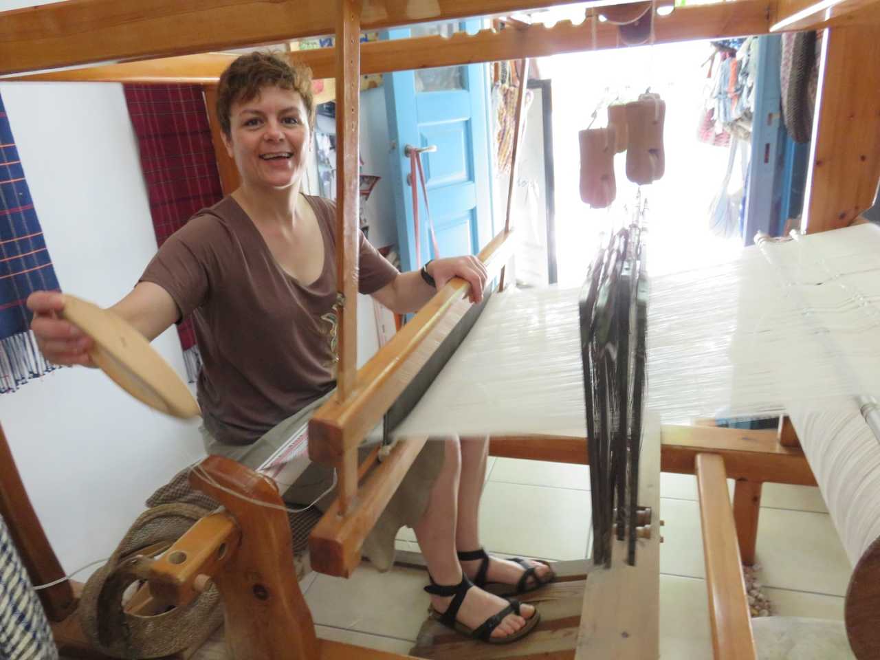 On the Road in Greece: Penelope Exhibition & Workshop, Halki Naxos
