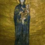 Panagia with Child mosaic, from Church of Santa Maria Assunta of Torcello, Venice was in Constantinople churches.