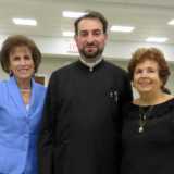 Speaker Catherine Tsounis (left to right) with Rev. Fr. Rev. Fr. Abraham Malkhasyan and Mrs. Carol Anastasian, Lecture Chairperson