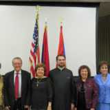 Leaders of the Greek and Armenian community at the October 30th lecture.