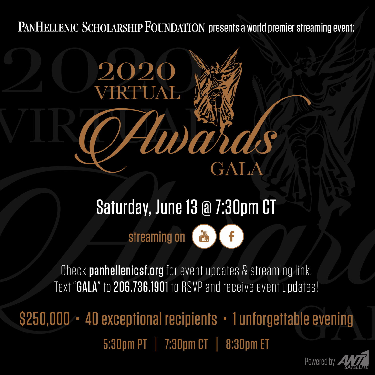 PanHellenic Scholarship Foundation's Gala goes virtual on June 13th