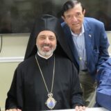 John G. Siolas with Bishop Athenagoras of Nazianzos
