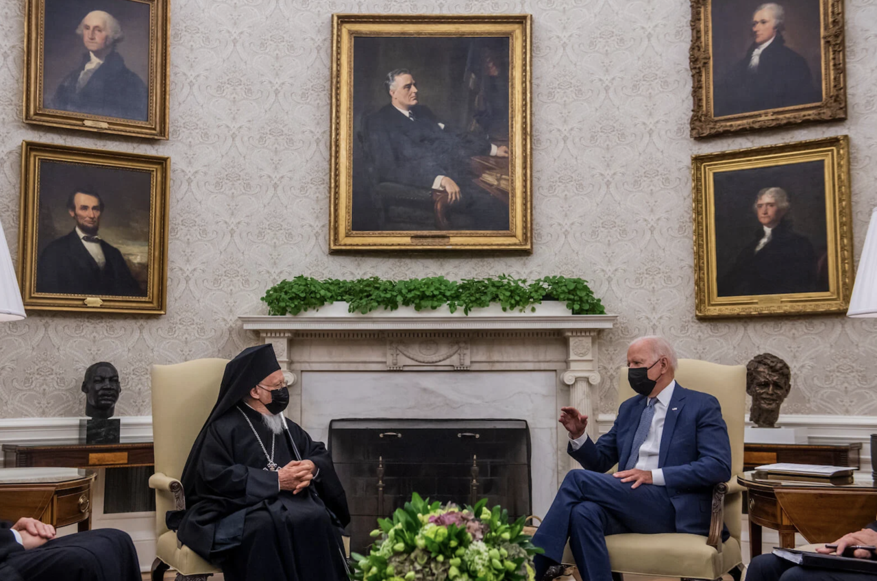 Ecumenical Patriarch Bartholomew Meets with President Biden