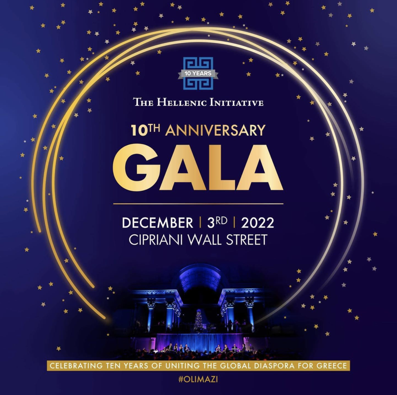 The Hellenic Initiative’s 10th Anniversary Gala To Be Held December 3