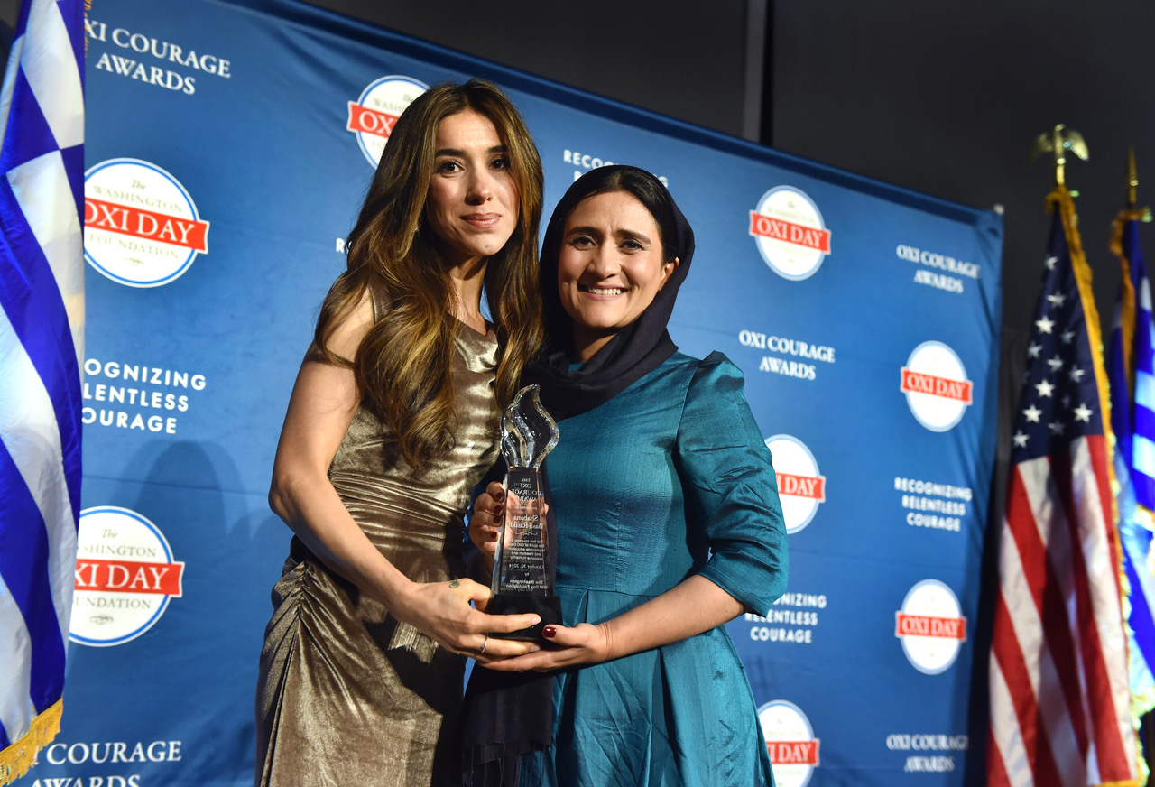Nadia Murad and Shabana Basij-Rasikh