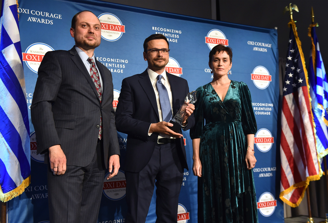 Vladimir Kara-Murza, Ilya Yashin and Evgenia Kara-Murza