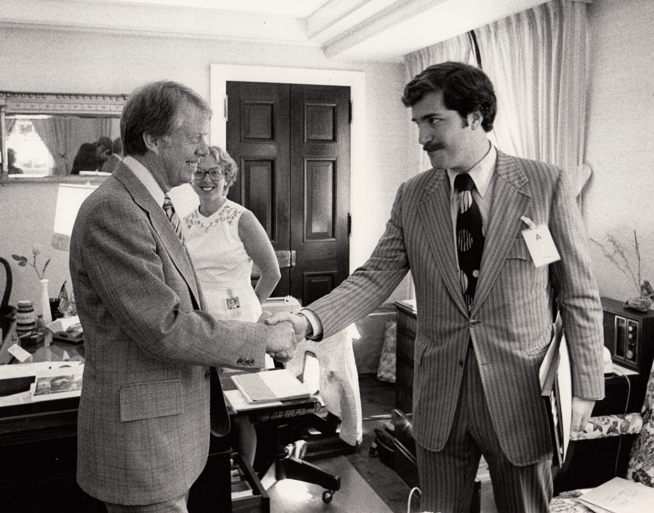 My Service to President Carter and His Service to the World President Jimmy Carter and Andrew E. Manatos, Former Assistant Secretary of Commerce for Congressional Affairsand youngest Assistant Secretary in the Carter Administration