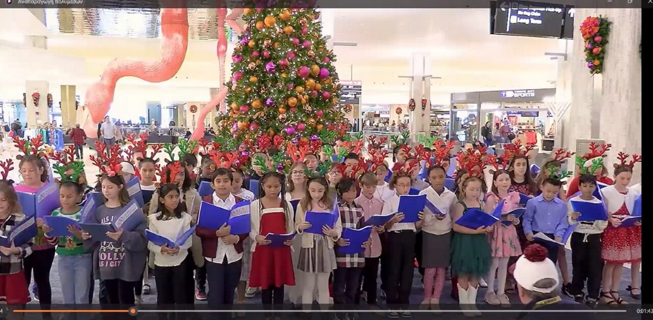 Greek School caroling, Florida