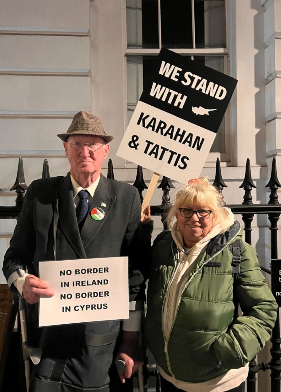 photo from the solidarity protest in London