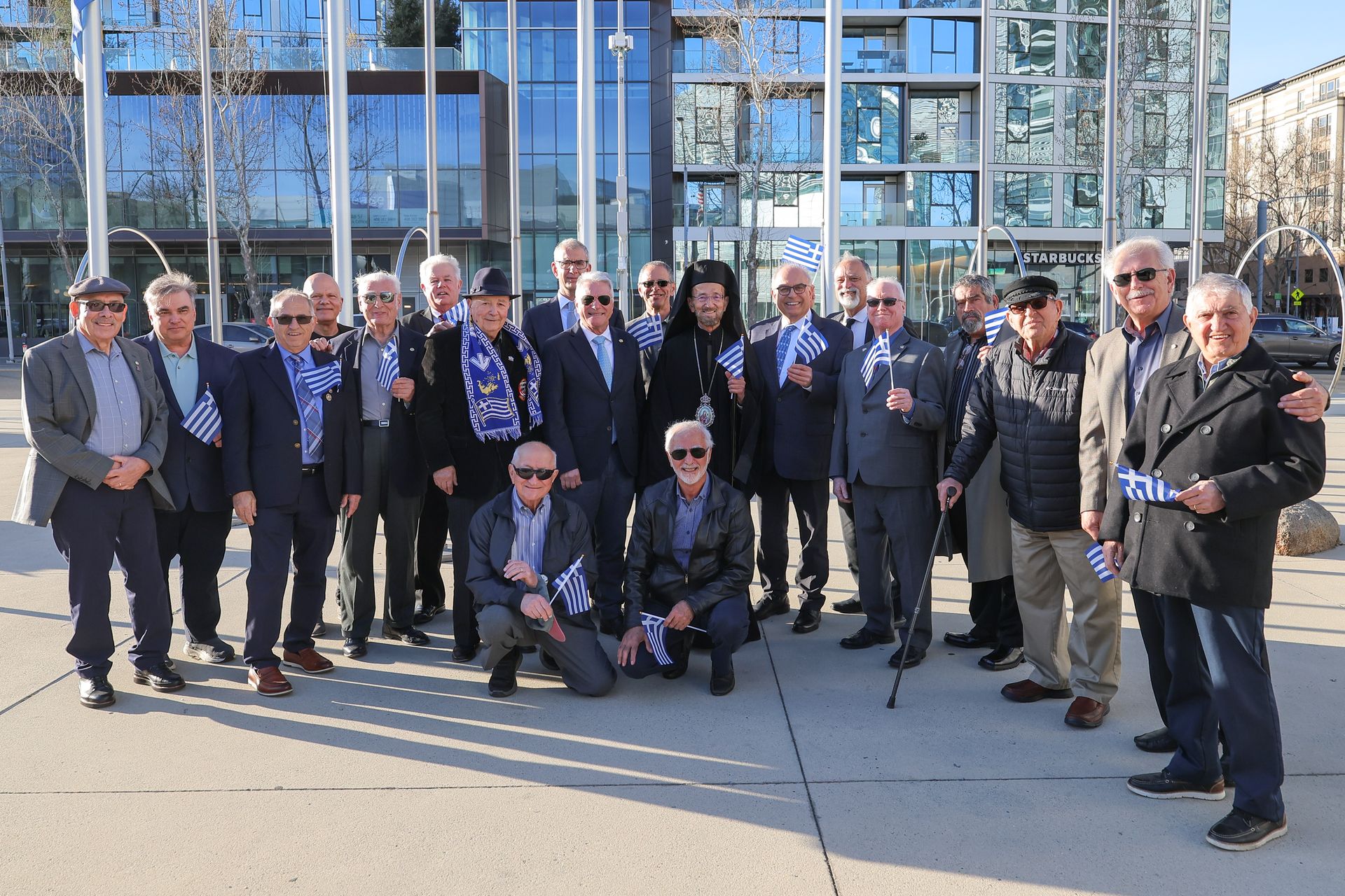 Greek Flag Raising Event at San Jose City Hall Plaza, Friday, March 21st