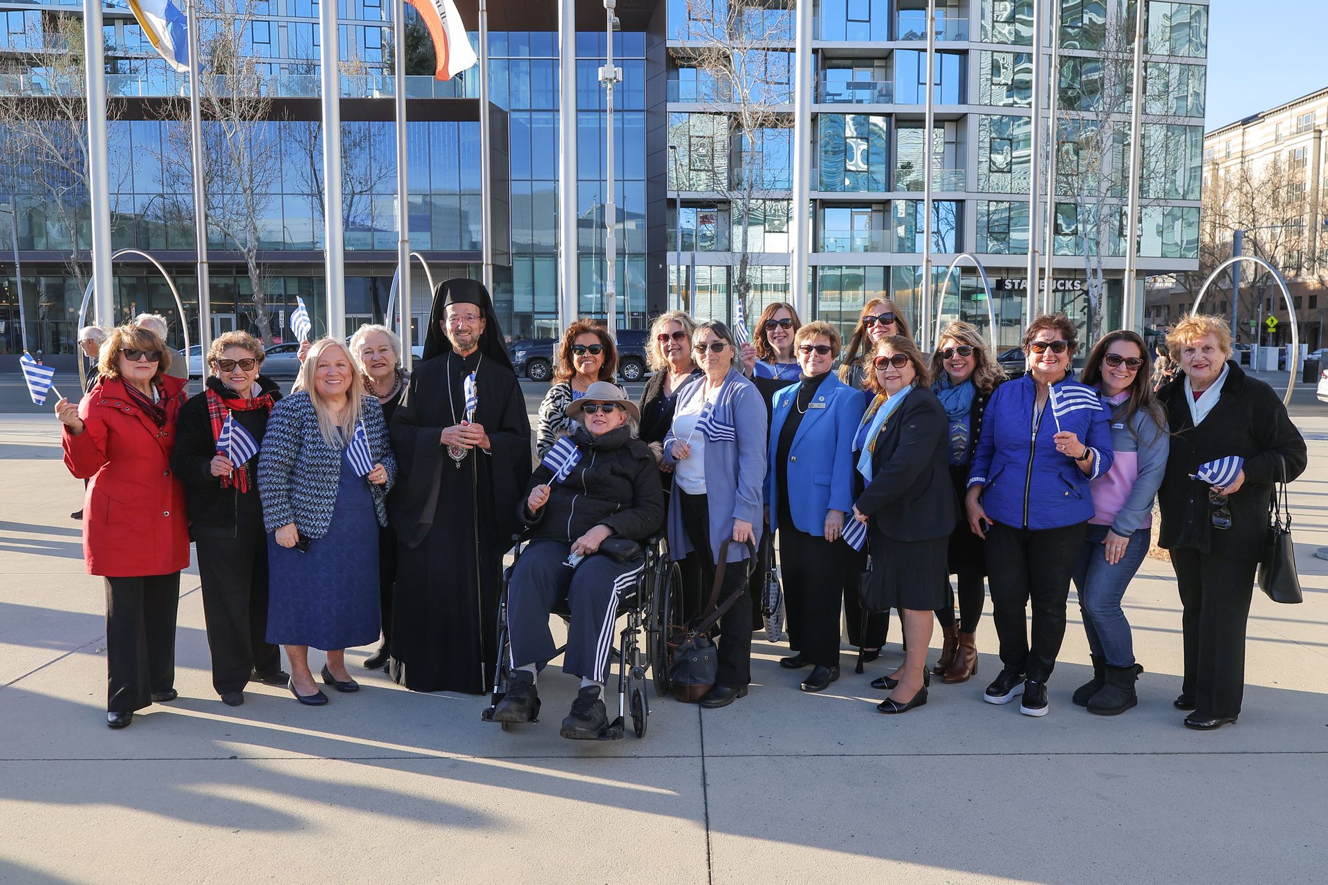 Greek Flag Raising Event at San Jose City Hall Plaza, Friday, March 21st