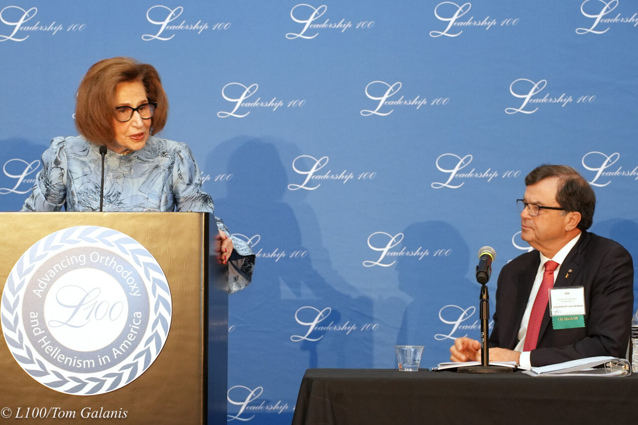 Paulette Poulos Announces Leadership Transition at Leadership 100, Ushering a New Era Paulette Poulos, Executive Director of Leadership 100, continues her leadership role supporting Orthodoxy and Hellenism in America.