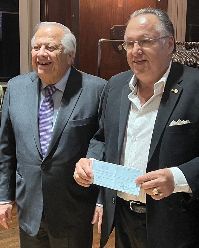 AHEPA Presents donation to support NYC Parade