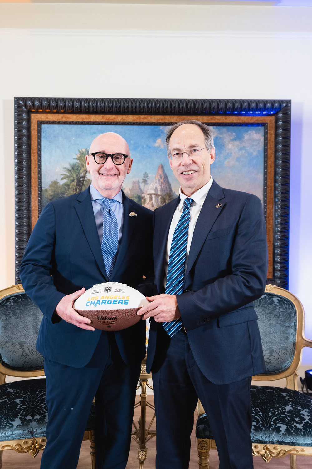 Fred Maas, Chief of Staff and Counselor of the Los Angeles Chargers George Mavrotas, Secretary General of Sport