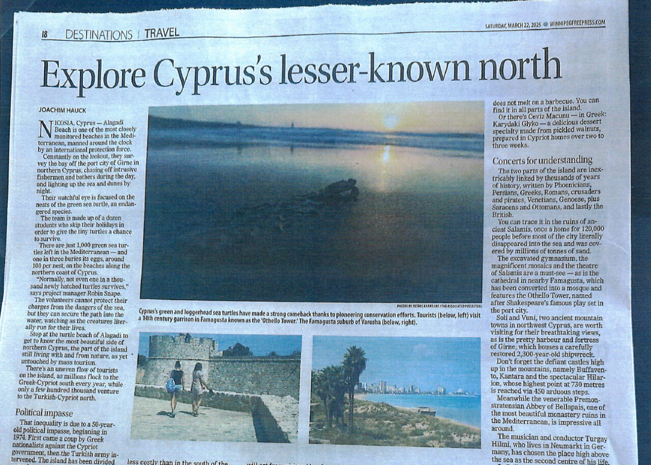 Article of March 22nd – Explore Cyprus’ Lesser-Known North Explore Cyprus’ Lesser-Known North