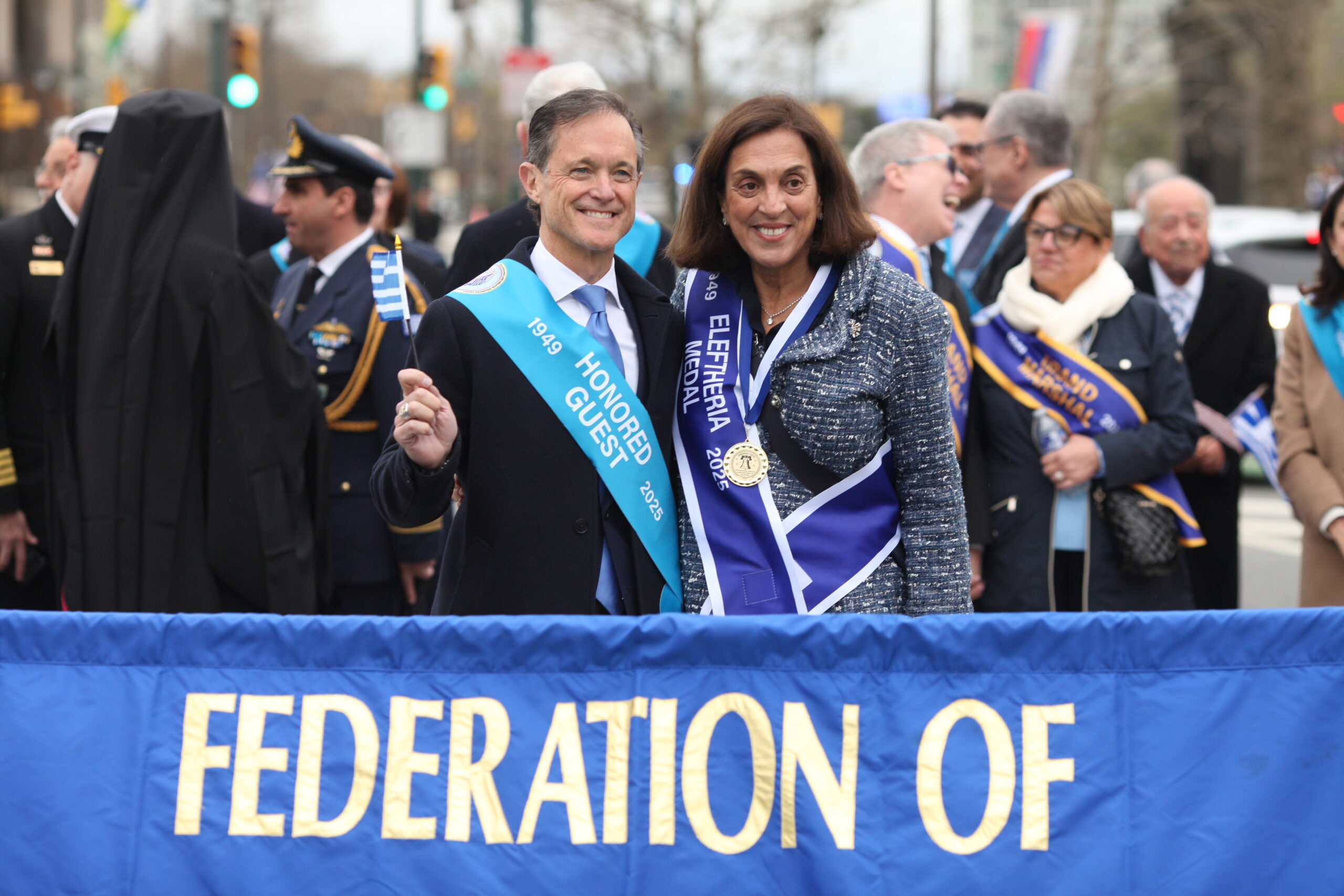 Drake and Maria Behrakis lead the 2025 Philadelphia Greek Parade, honoring Greek culture with performances and dignitaries