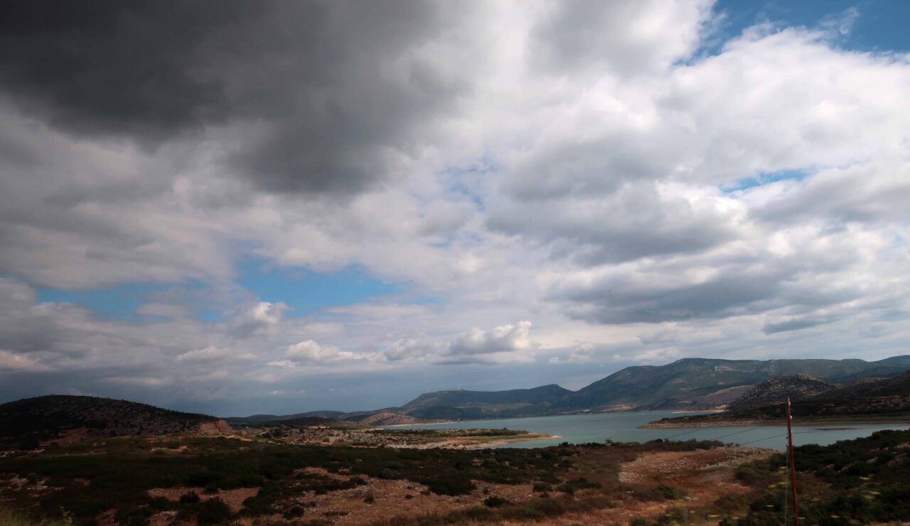 Memories of Greece: the Agricultural Fields of Thessaly Farm land at Lake Karla in summer before the flood