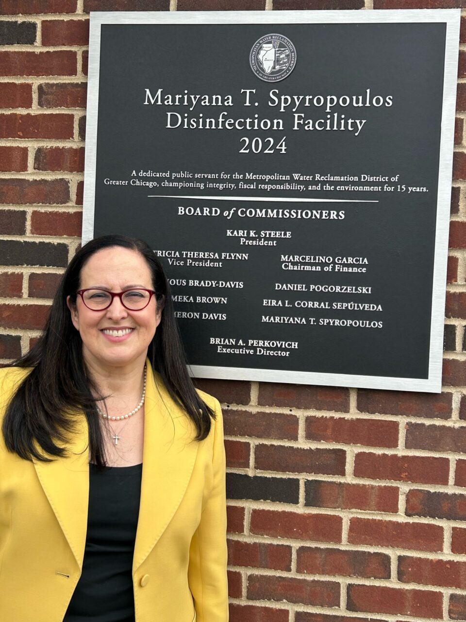Metropolitan Water Reclamation District Dedicates Building in Honor of Clerk Spyropoulos Metropolitan Water Reclamation District Dedicates Building in Honor of Clerk Spyropoulos