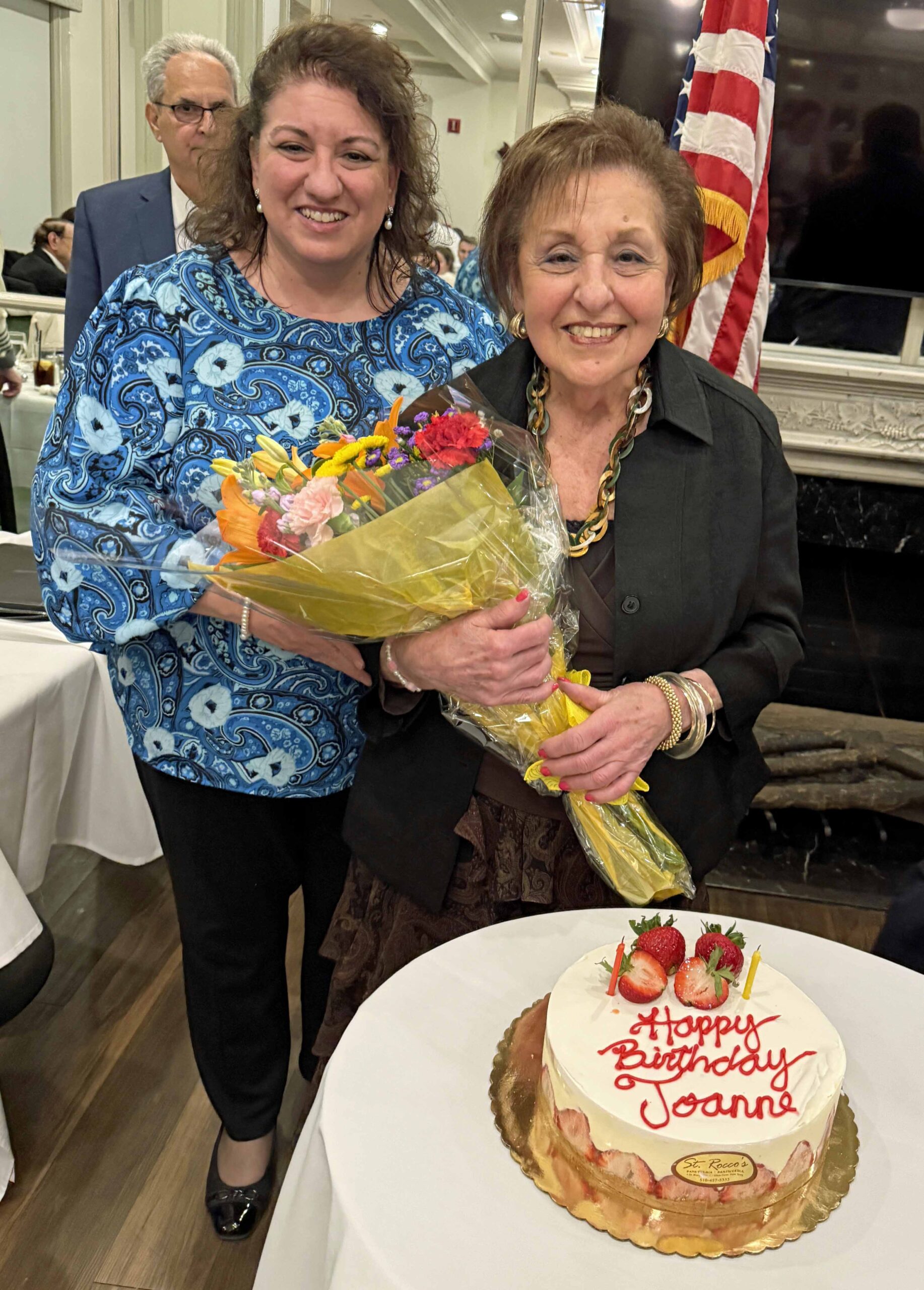 Daughters of Penelope Pasithea Chapter No.141 President Joanne Pappas, (right) withDemetra Versocki, Treasurer.