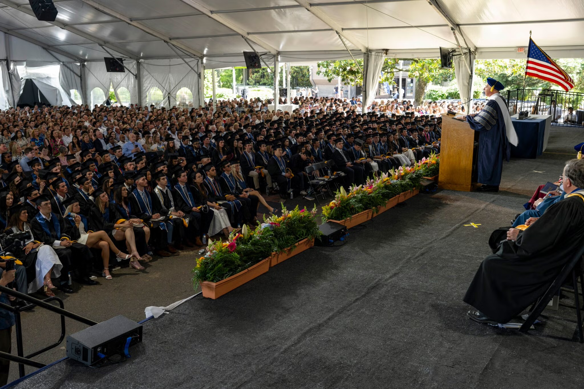 Michael Psaros delivers Georgetown University commencement speech, May 17, 2025. 1