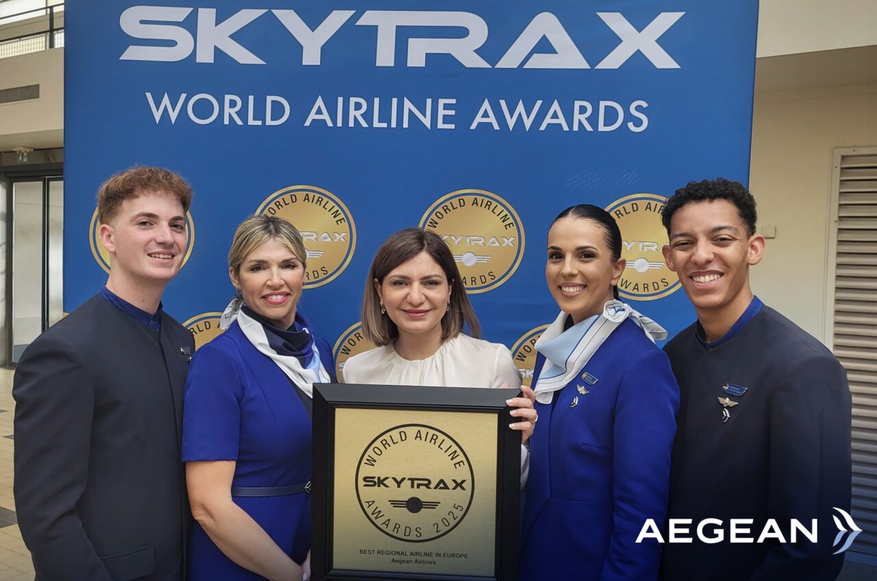 Η AEGEAN για 14η χρονιά «Καλύτερη Περιφερειακή Αεροπορική Εταιρεία στην Ευρώπη»