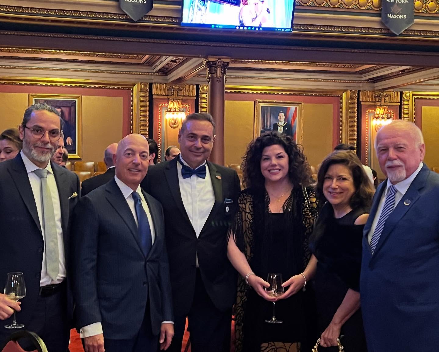Chair of the Gala, Harry Pateroulakis (center), pictured with distinguished guests at the Together for Autism Research Gala in New York City.