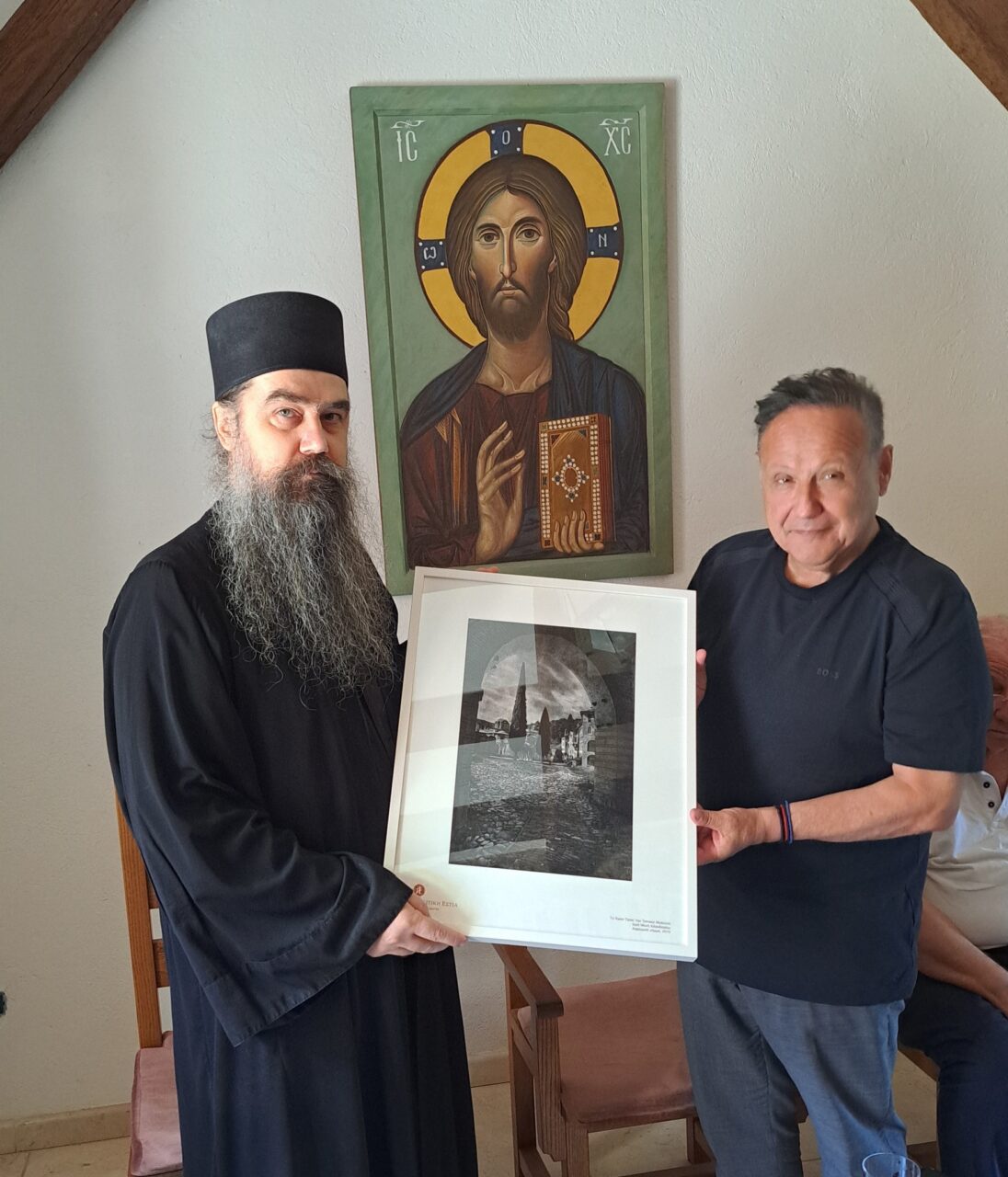 Επίσκεψη δημάρχου Θεσσαλονίκης Στ. Αγγελούδη, στο Άγιον Όρος Επίσκεψη δημάρχου Θεσσαλονίκης Στ. Αγγελούδη, στο Άγιον Όρος