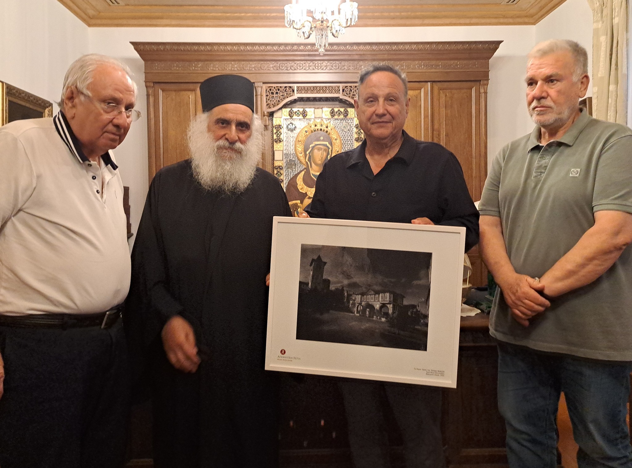 Επίσκεψη δημάρχου Θεσσαλονίκης Στ. Αγγελούδη, στο Άγιον Όρος
