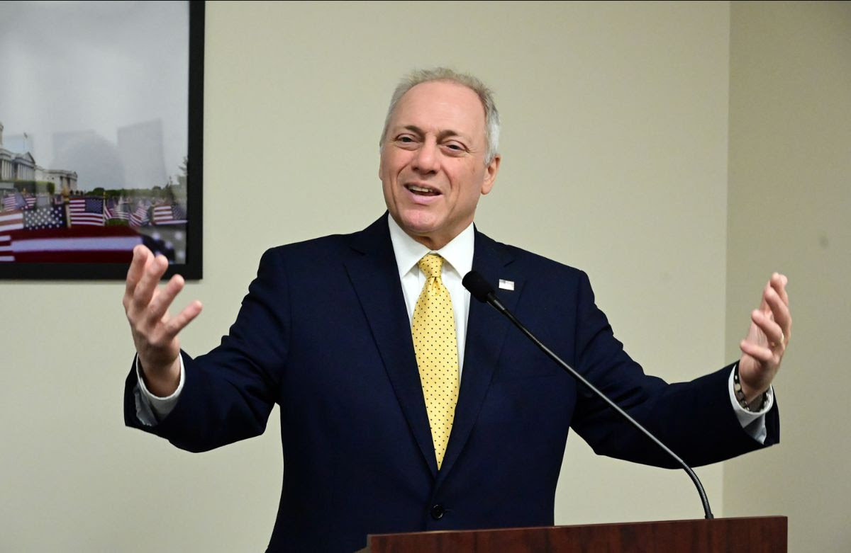 Majority Leader of the US House of Representatives, the number two ranking official in the House, Steve Scalise addresses our group