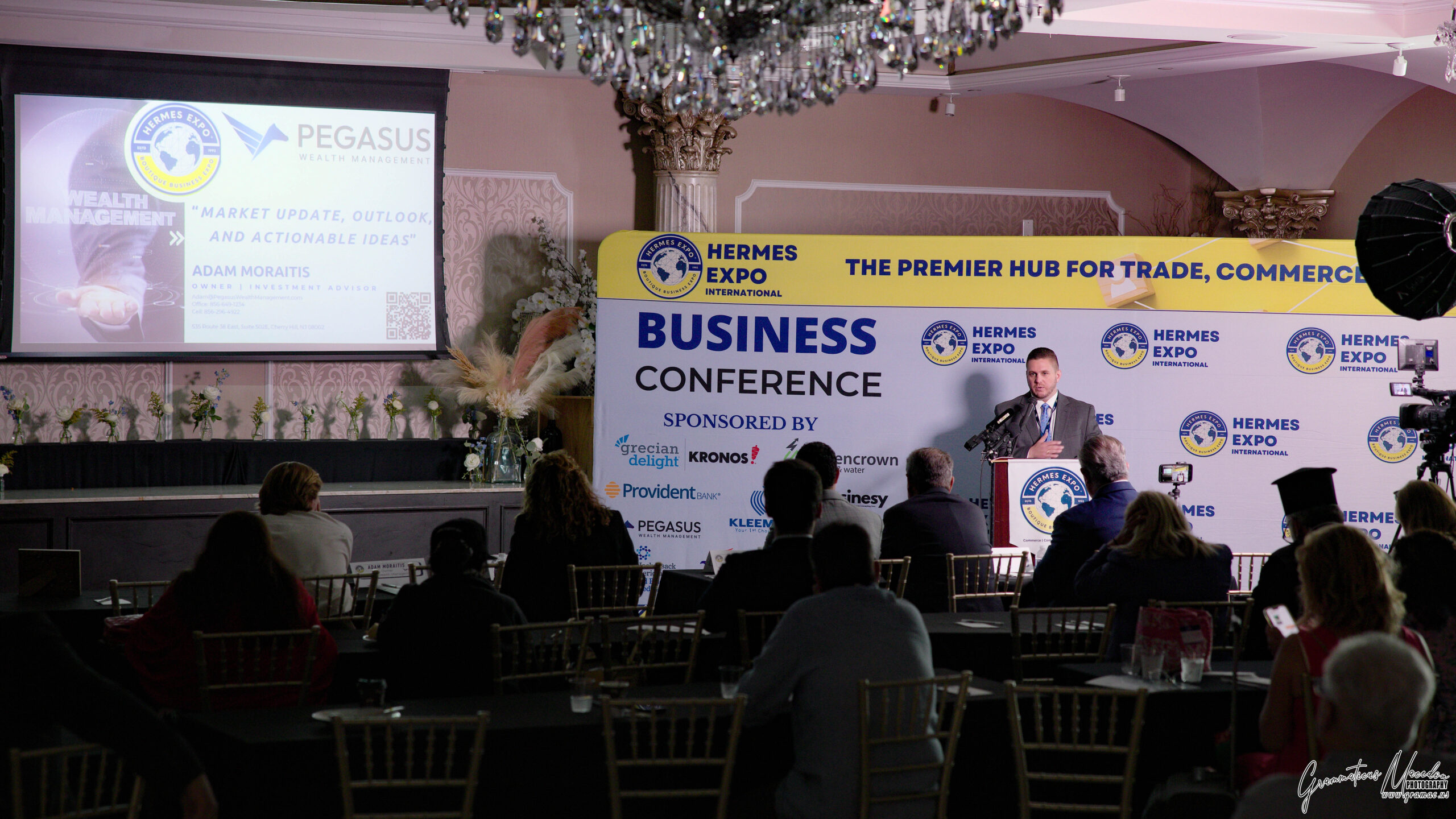 Business leaders share insights during the Hermes Business Conference at the 34th Annual Hermes Expo.