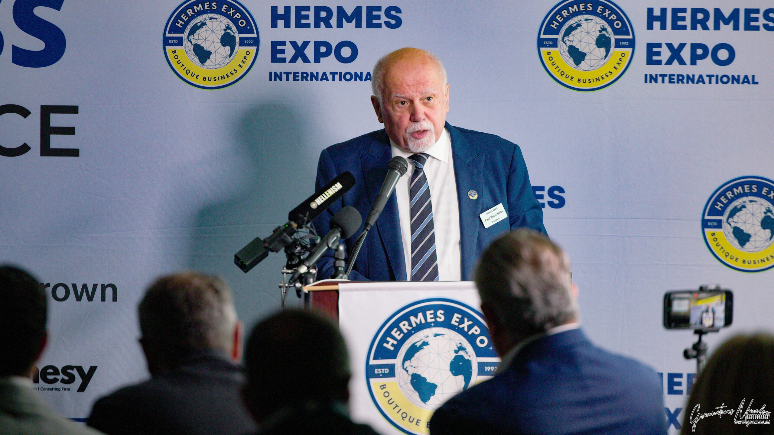 Business leaders share insights during the Hermes Business Conference at the 34th Annual Hermes Expo.