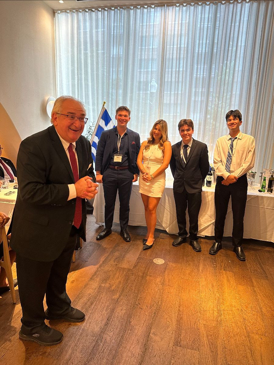 Art Dimopoulos and Heritage Greece students