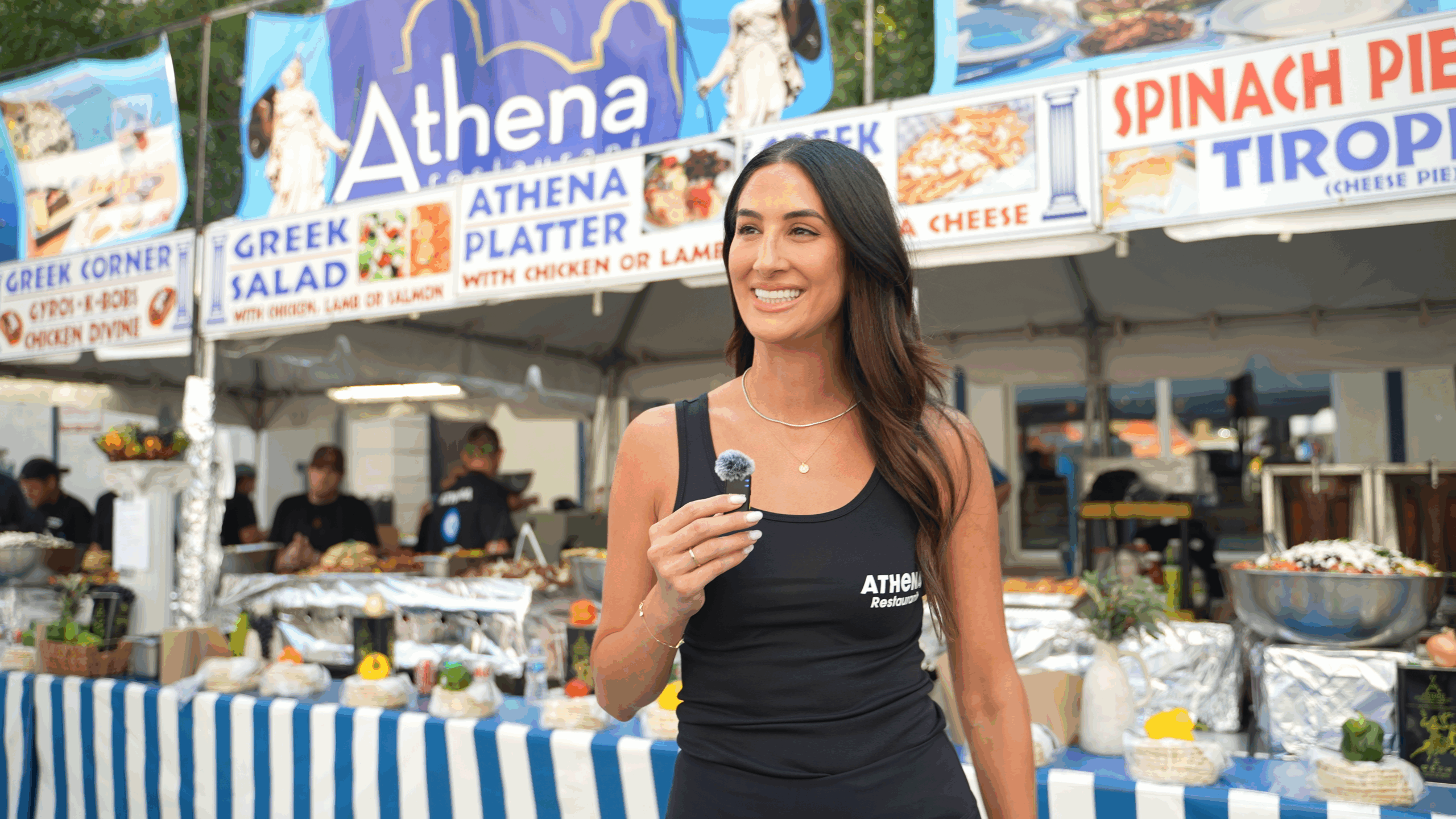 Crowds enjoying Taste of Greektown 2025 on Halsted Street, sponsored by Grecian Delight | Kronos.