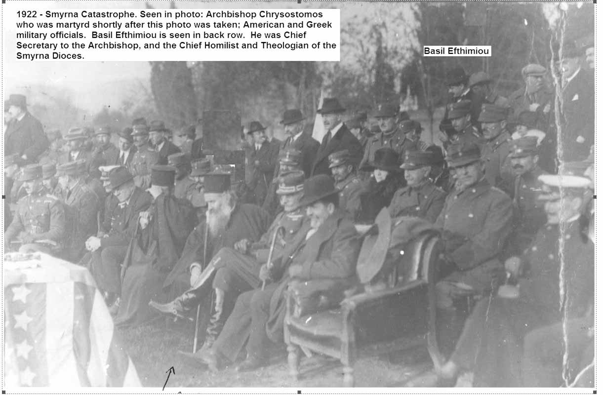 Last public appearance of the Metropolitan Chrysostomos of Smyrna with the Allies