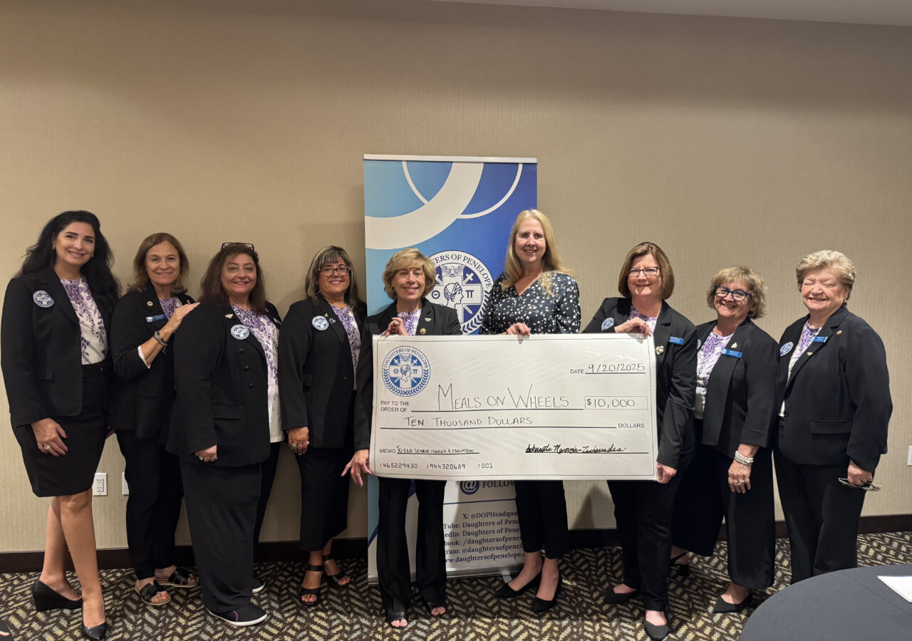 Daughters of Penelope Donates $10,000 to Meals on Wheels America