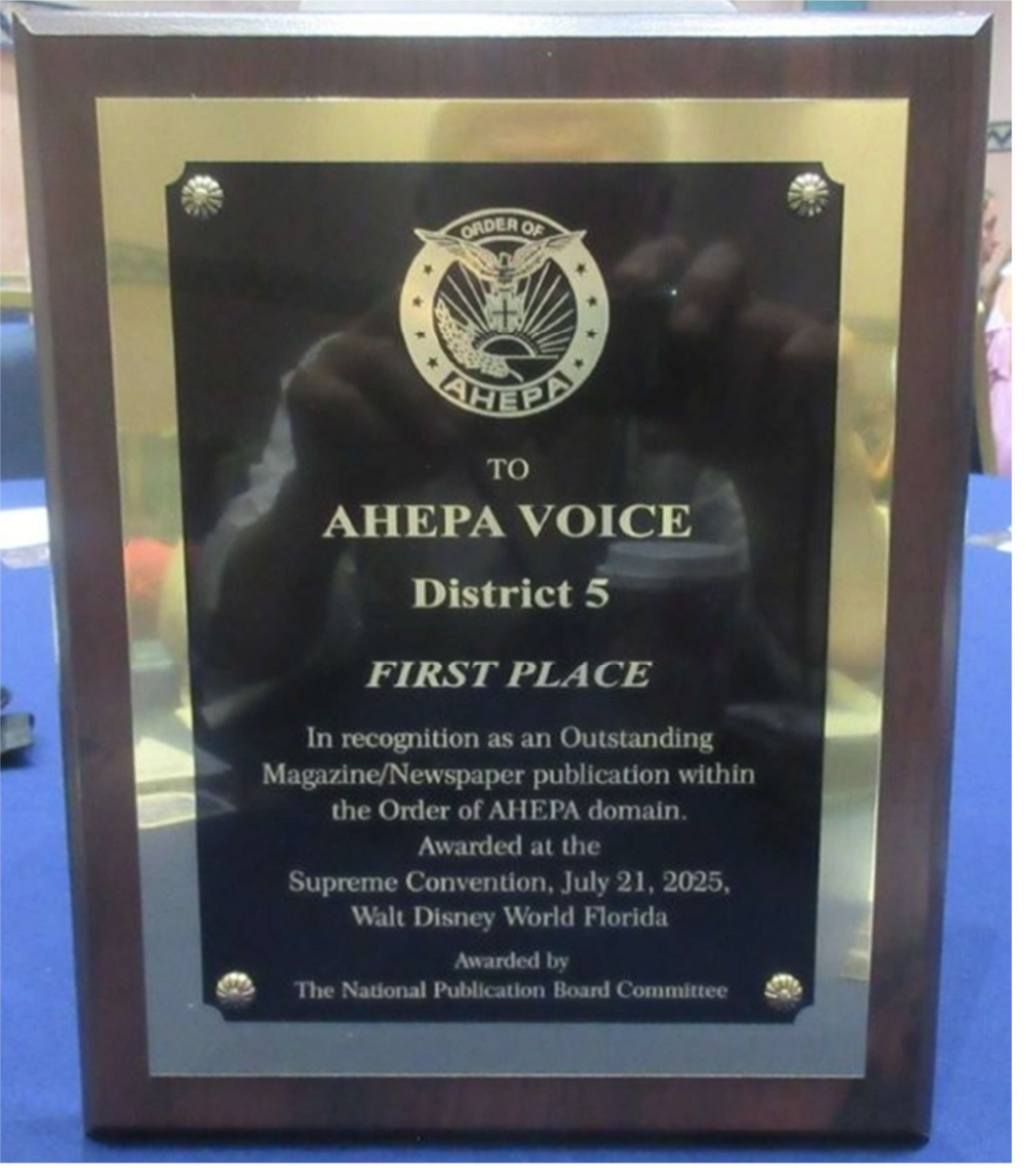 AHEPA VOICE | Congratulations to our D5 Voice !!
