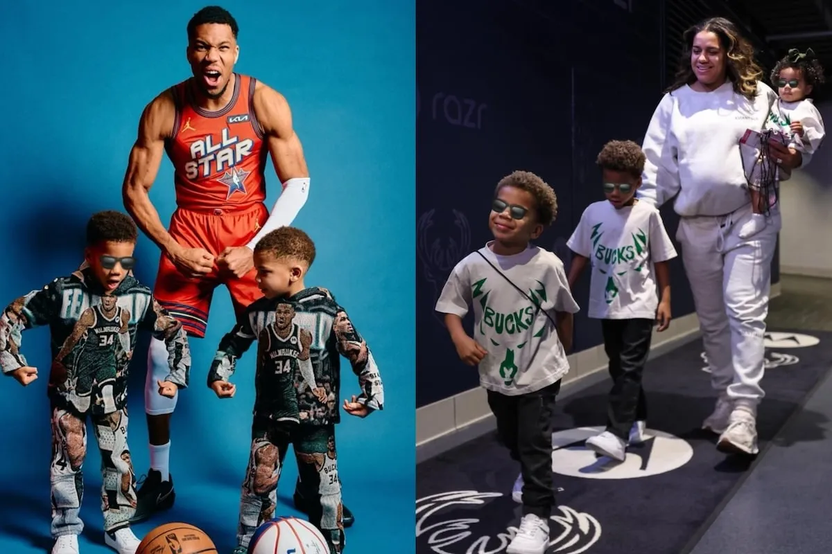 Giannis Antetokounmpo Moves His Family to Athens: A Heartwarming Homecoming in Greece Giannis Antetokounmpo with his wife Mariah and children.