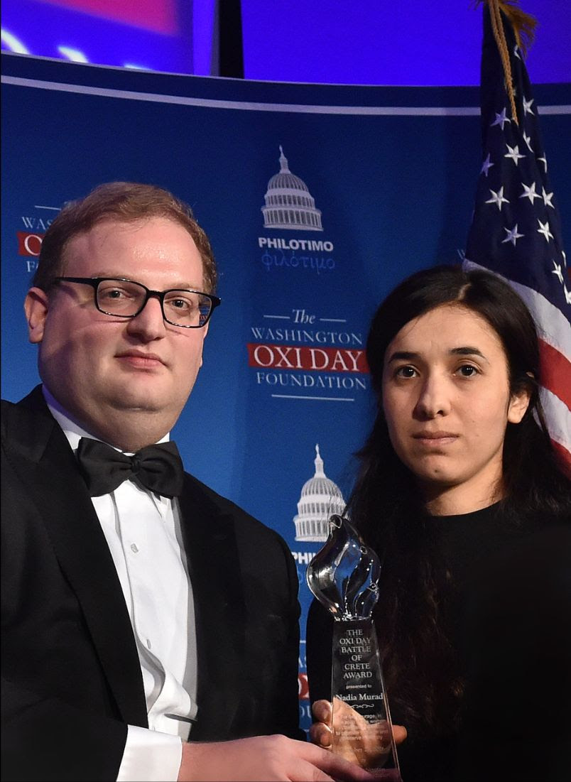 Nadia Murad and Nick Logothetis