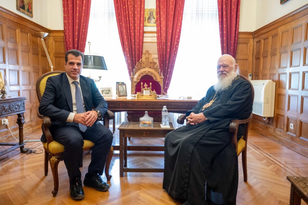 Συνάντηση Πλεύρη – Ιερώνυμου: «Επιλέγουμε τη συνεργασία με την Εκκλησία» Συνάντηση Πλεύρη – Ιερώνυμου